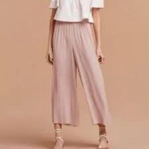 Wilfred Cropped Wide-Leg Pants in Dusty Rose